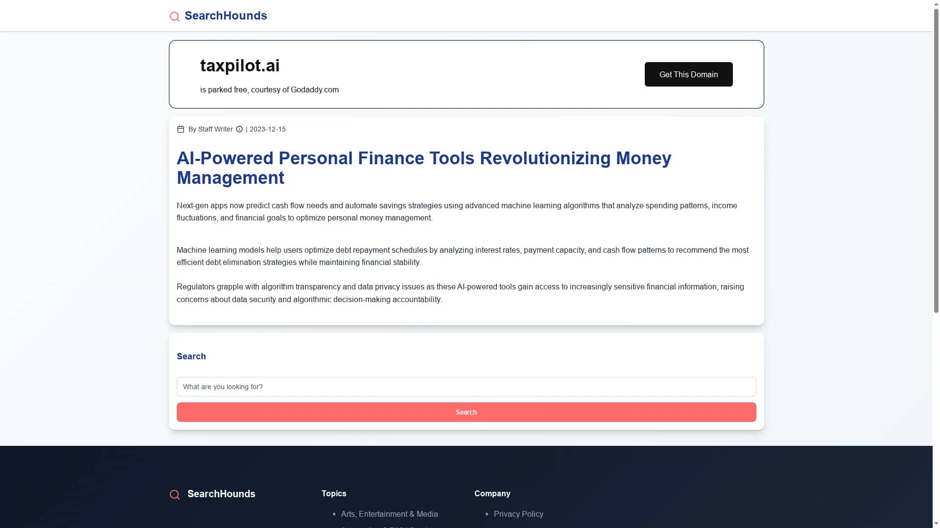 taxpilot homepage