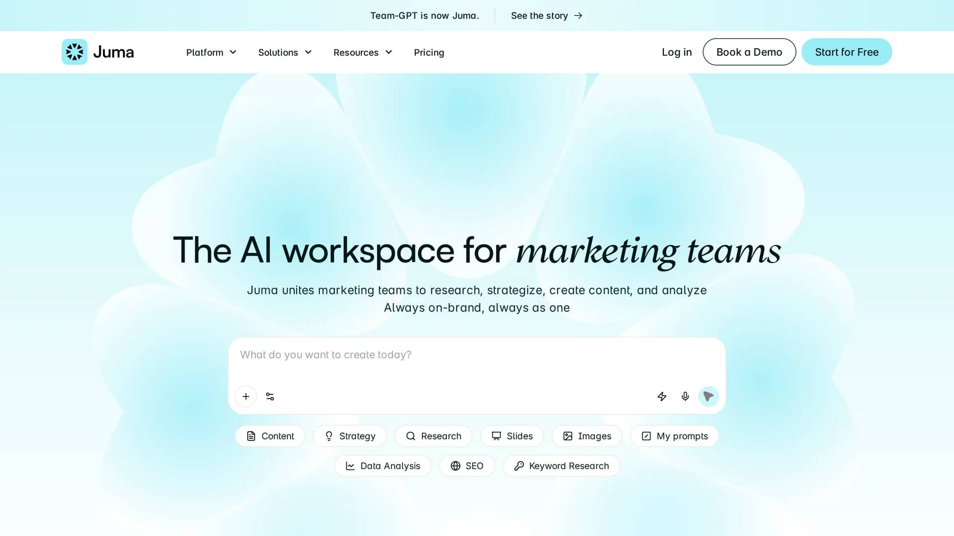 team-gpt homepage