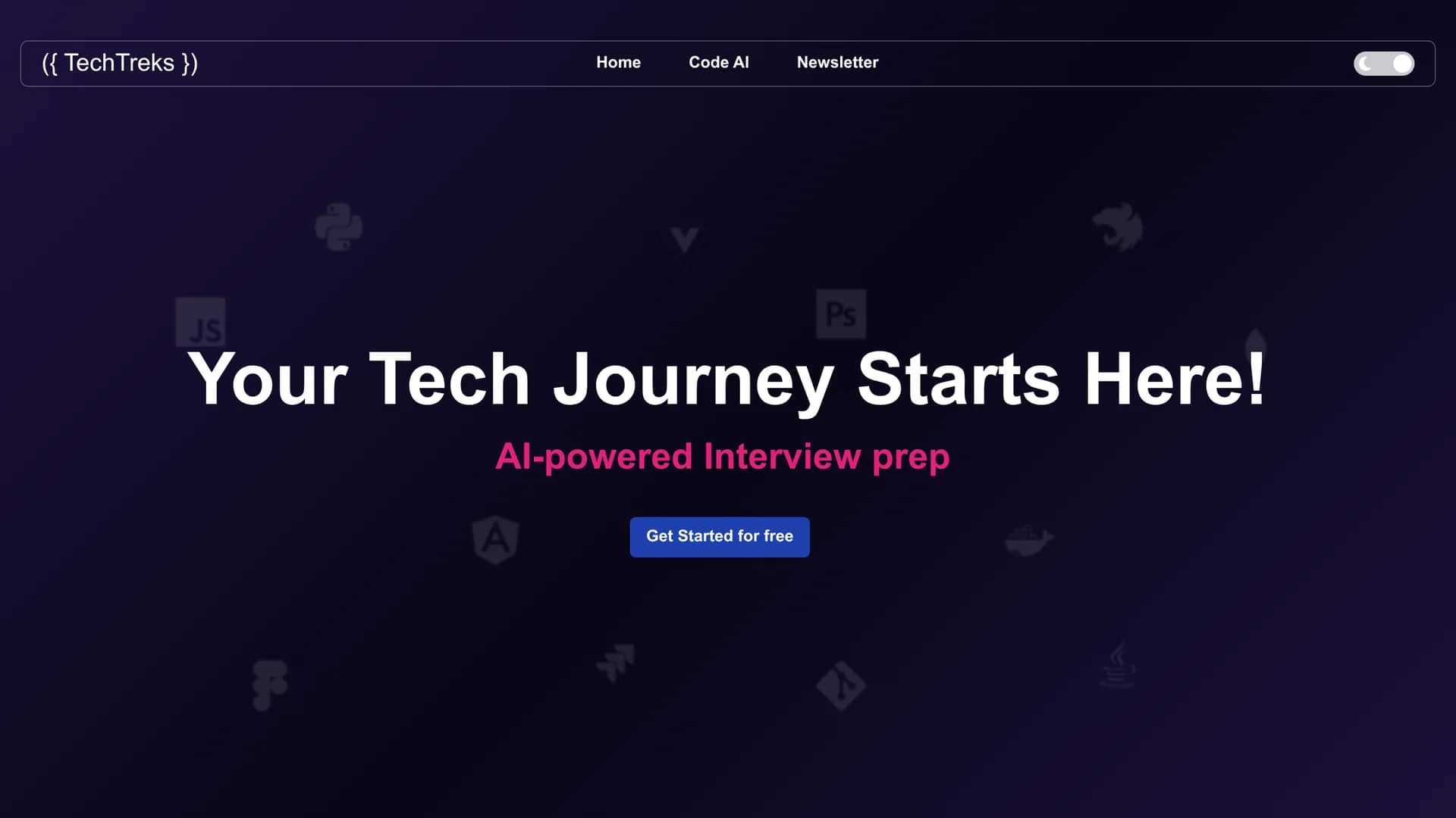 tech-treks-com homepage