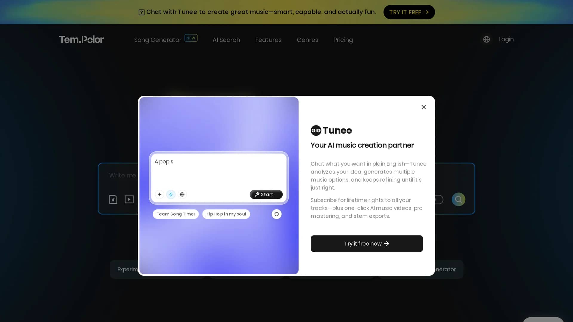 tempolor homepage