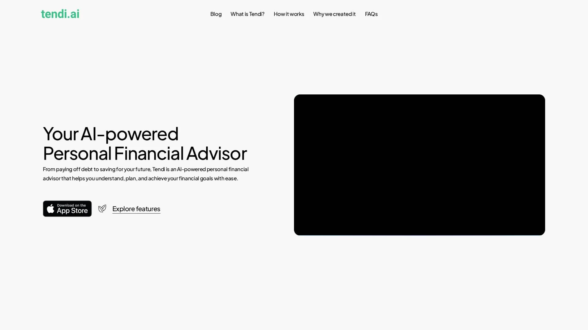 tendi homepage