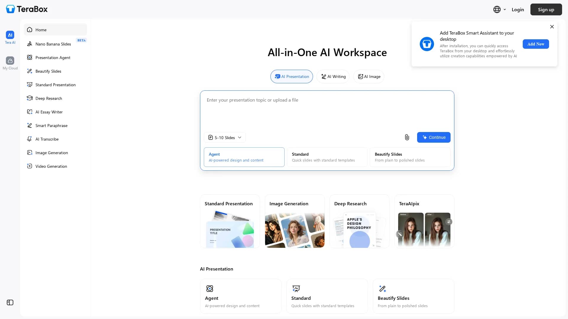 terabox-ai homepage