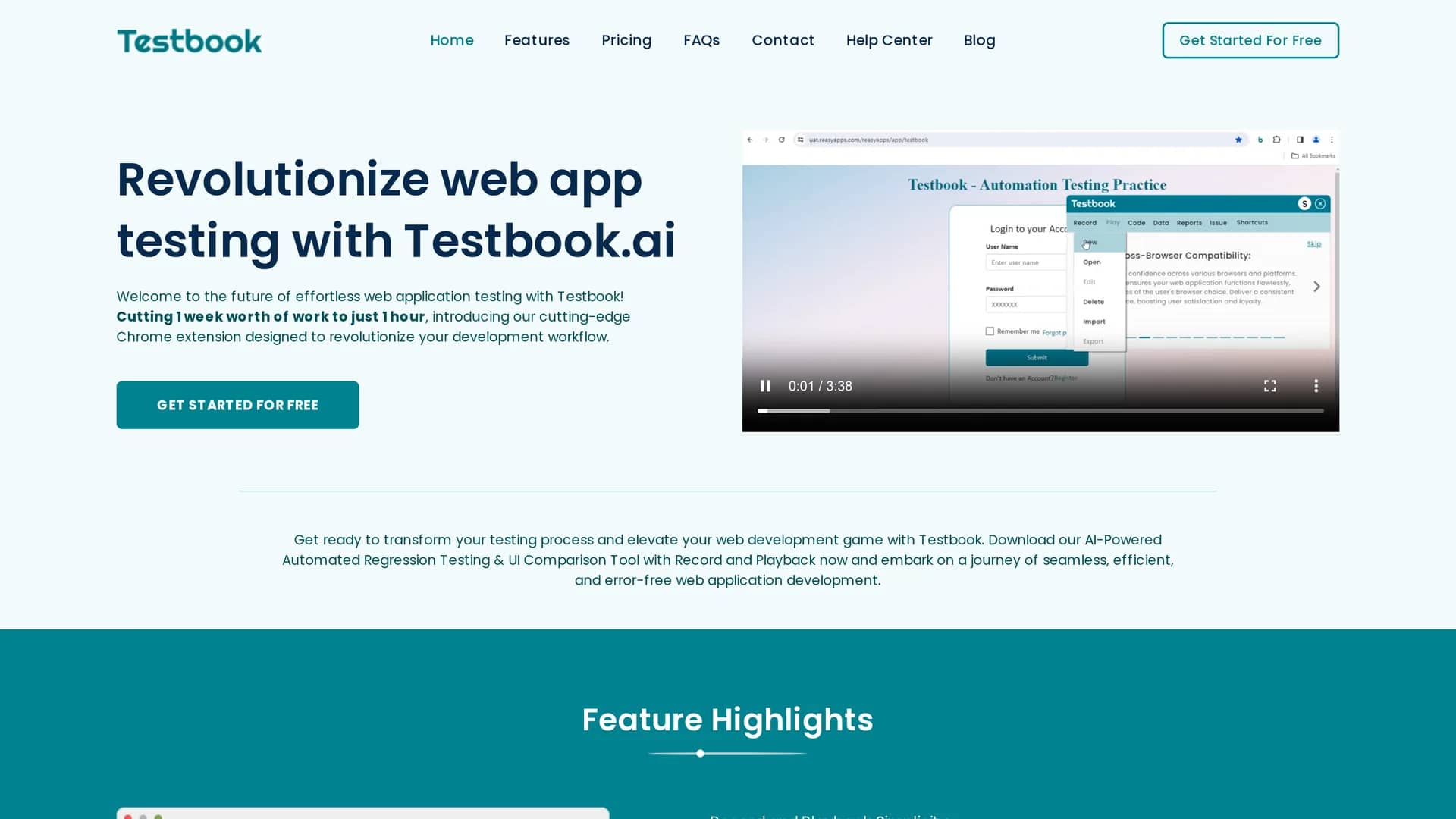 testbook-ai homepage