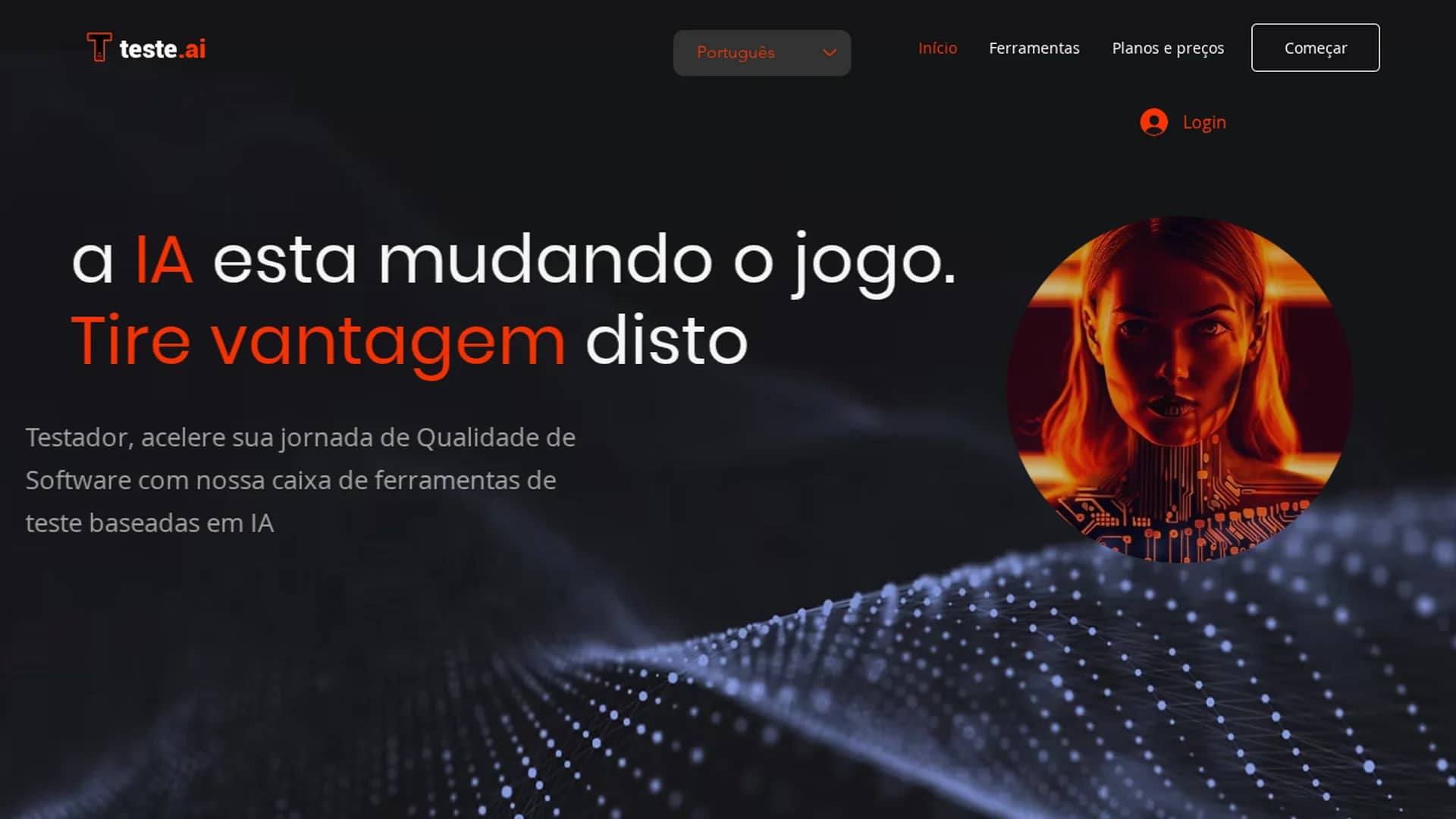 teste-ai homepage
