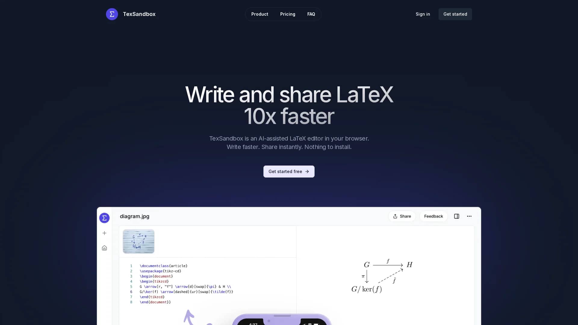 texsandbox homepage