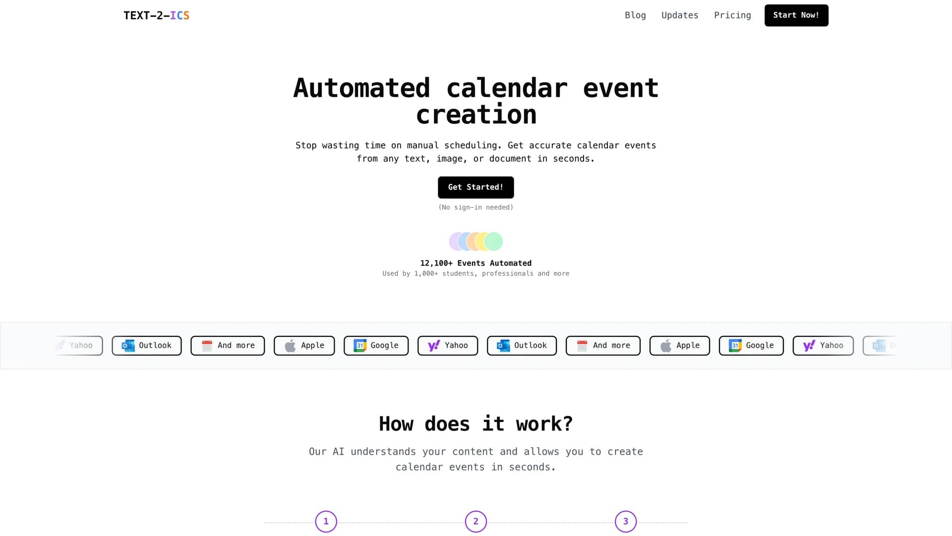 text-2-ics homepage
