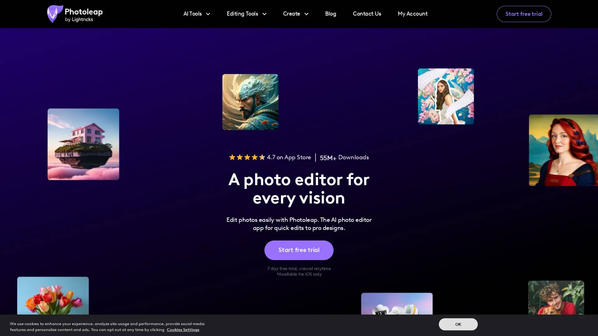 text-to-image-by-photoleap homepage