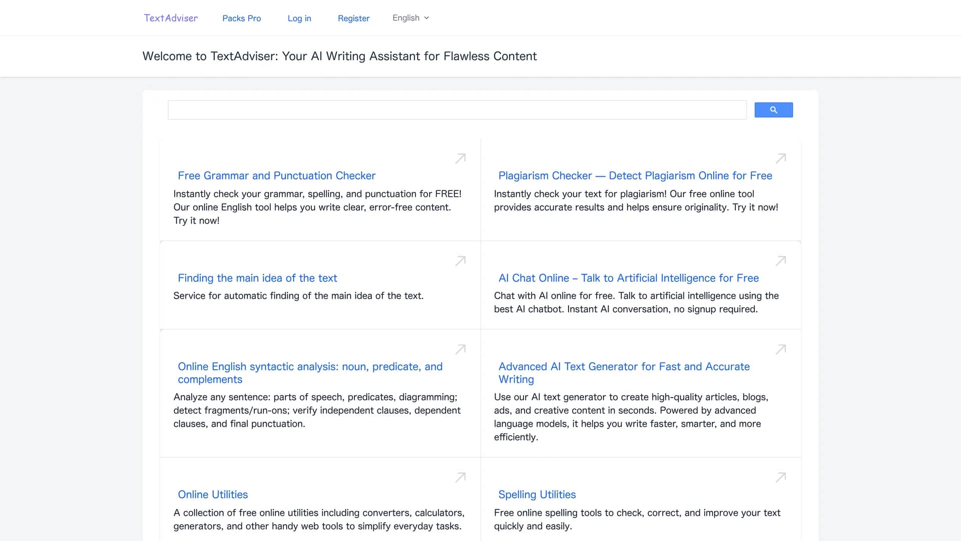 textadviser-com homepage