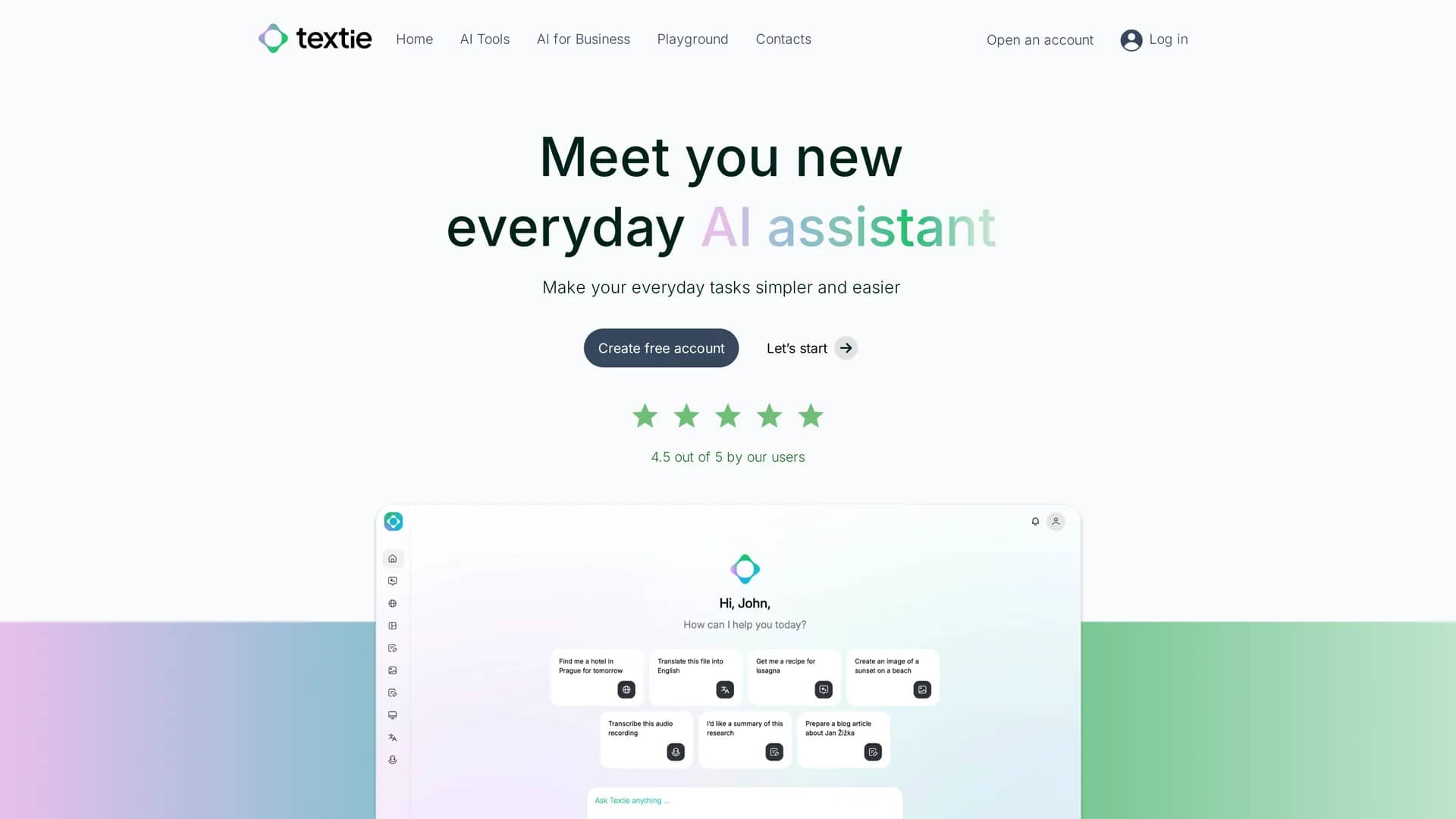 textie-ai homepage