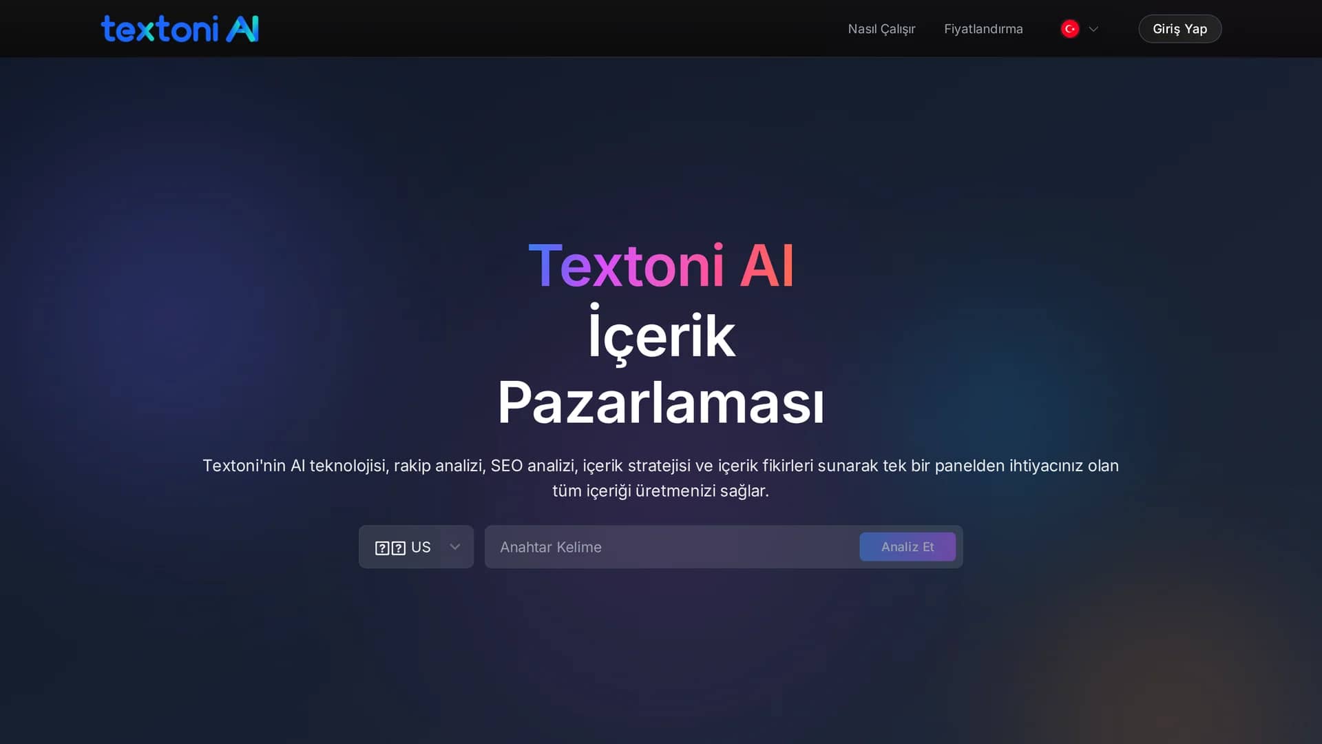 textoni-ai homepage