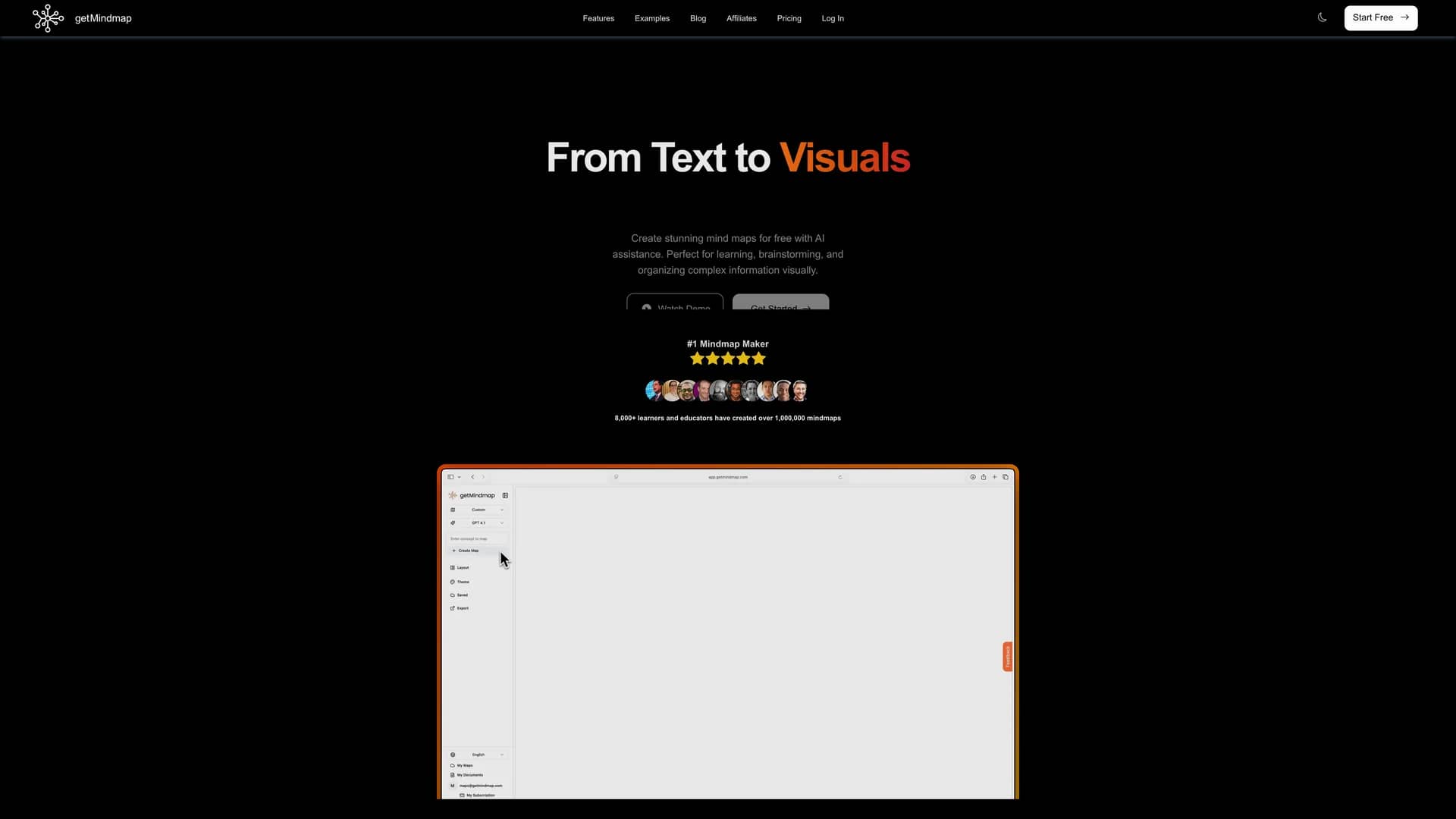 the-visualizer homepage