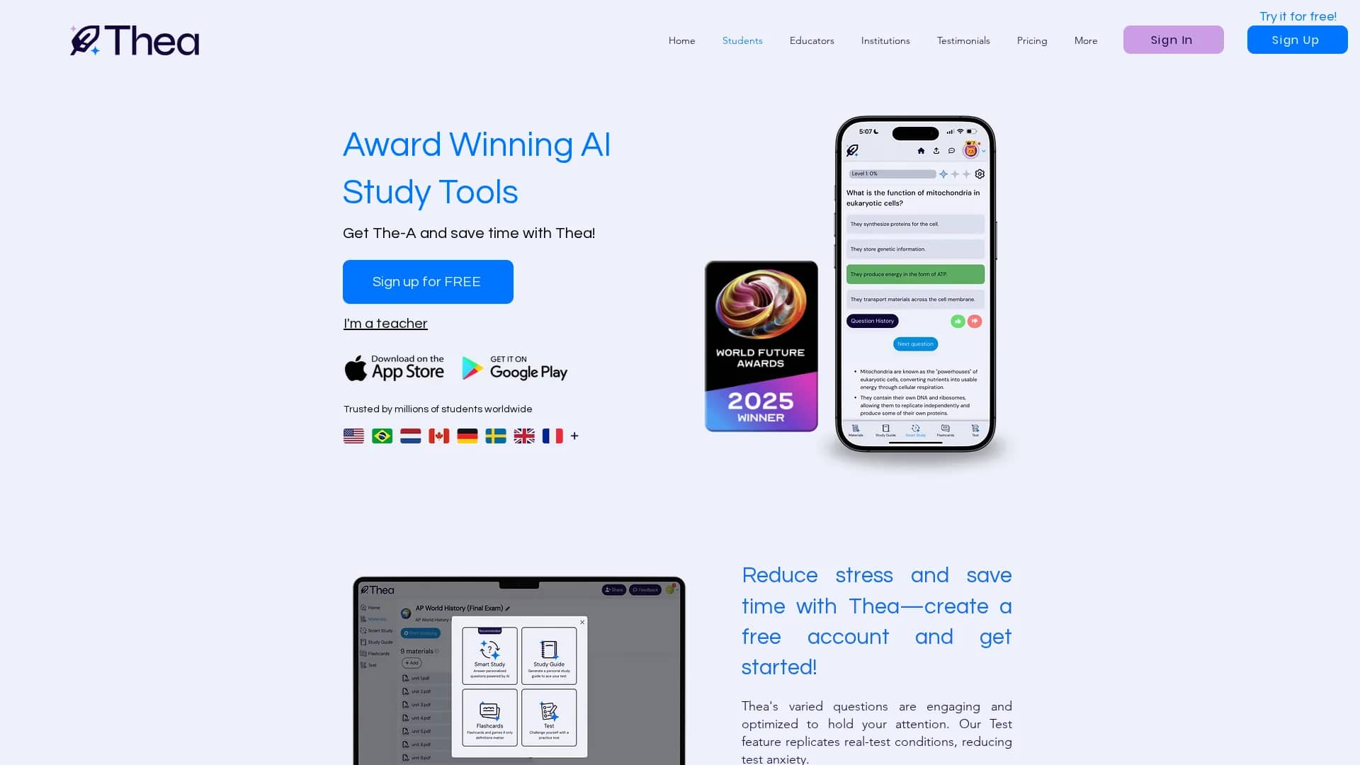 thea homepage