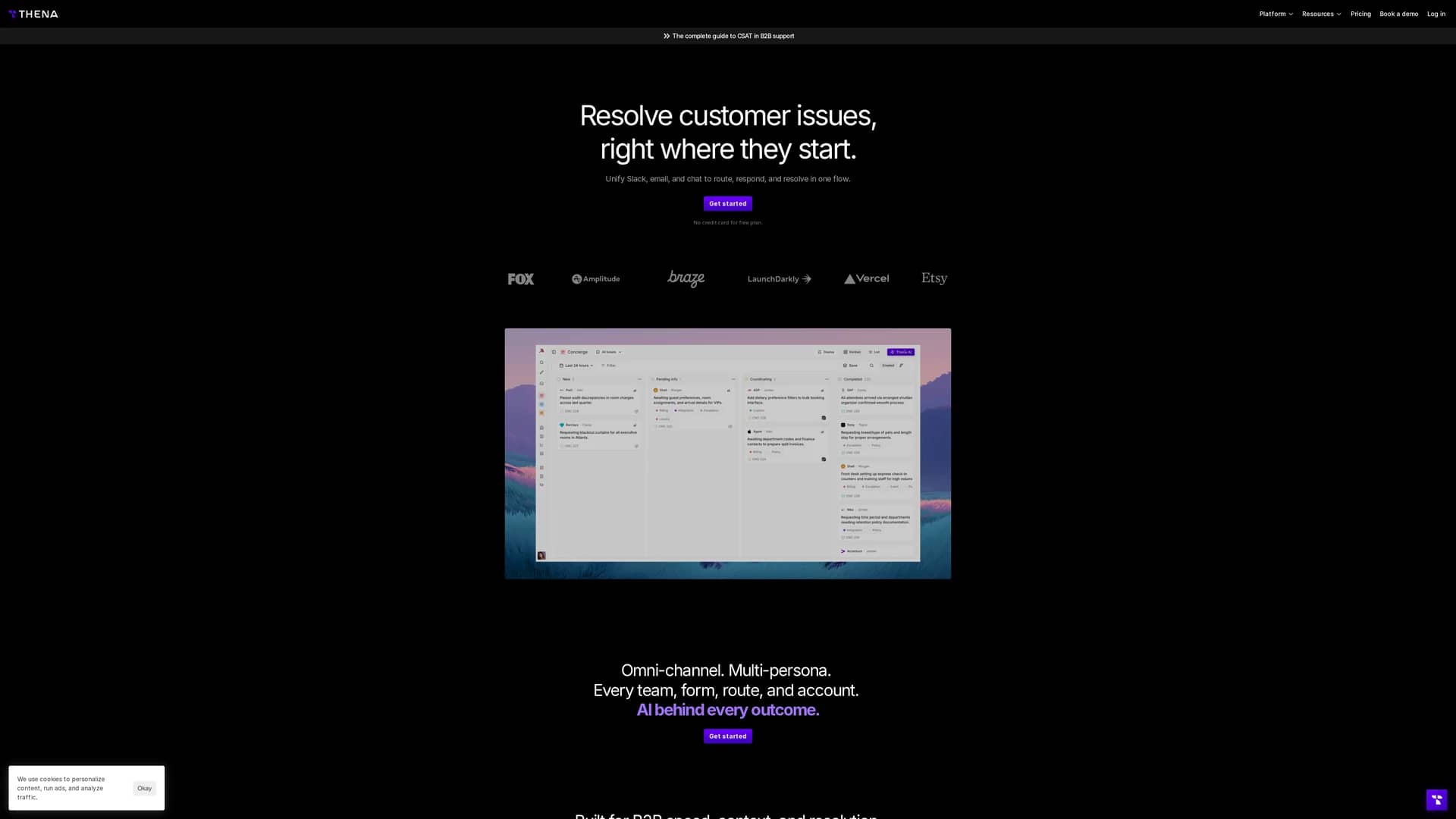 thena homepage