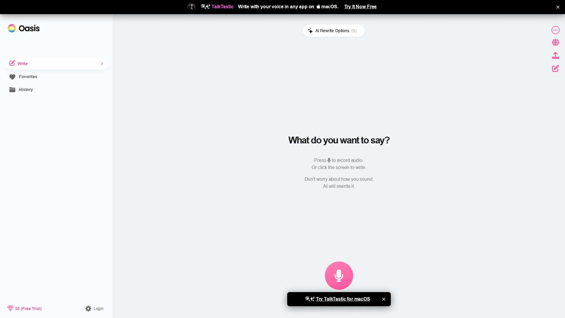 theoasis homepage