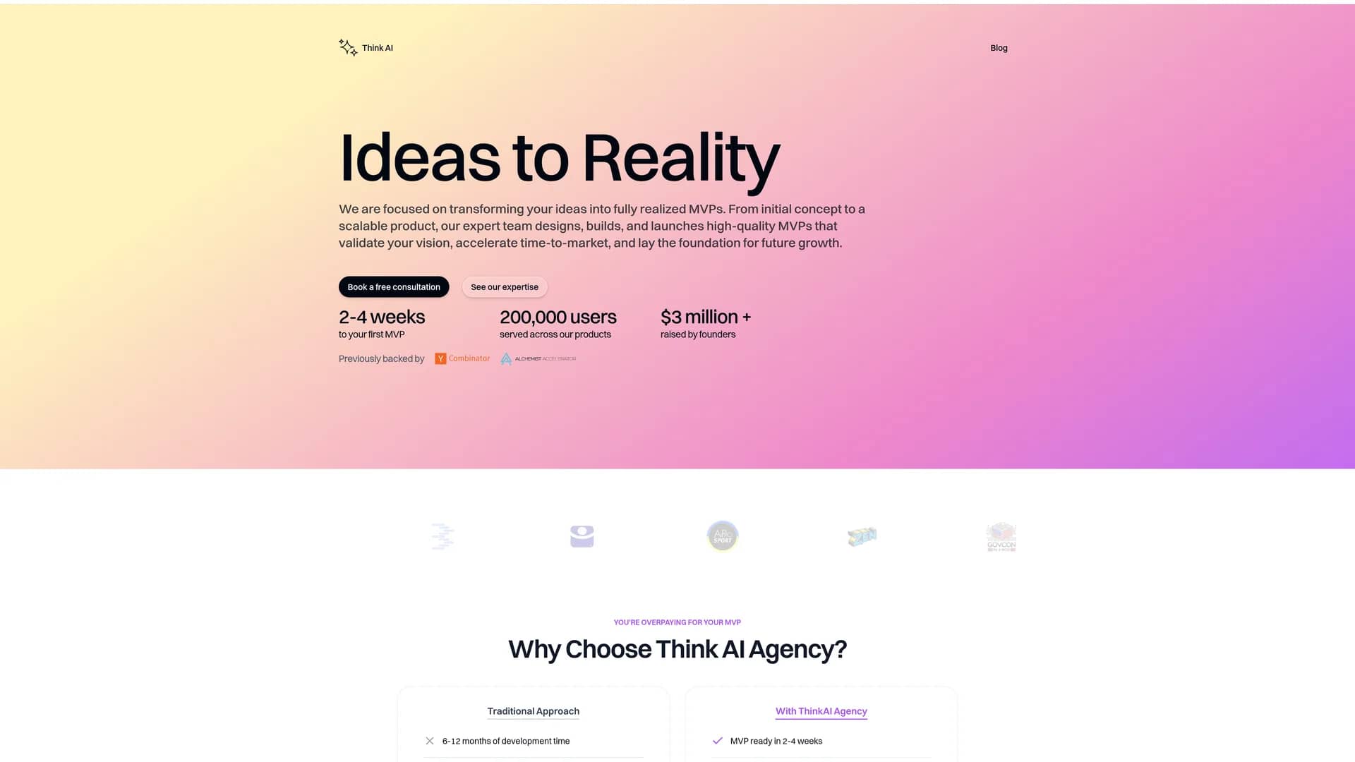 think-ai-agency homepage