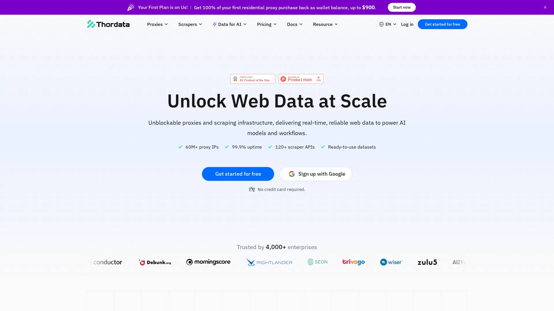 thordata-residential-proxy homepage