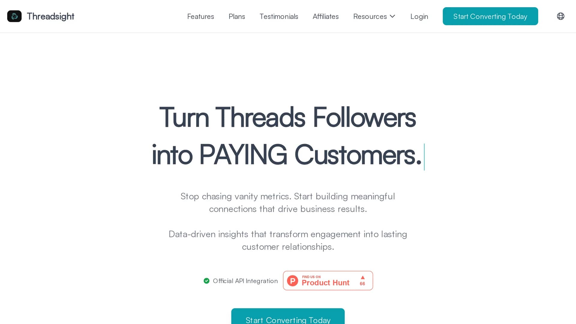threadsight homepage