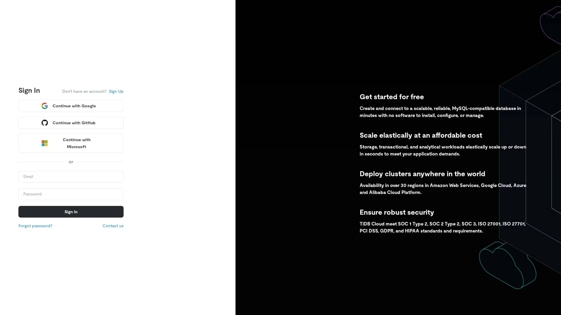 tidb homepage
