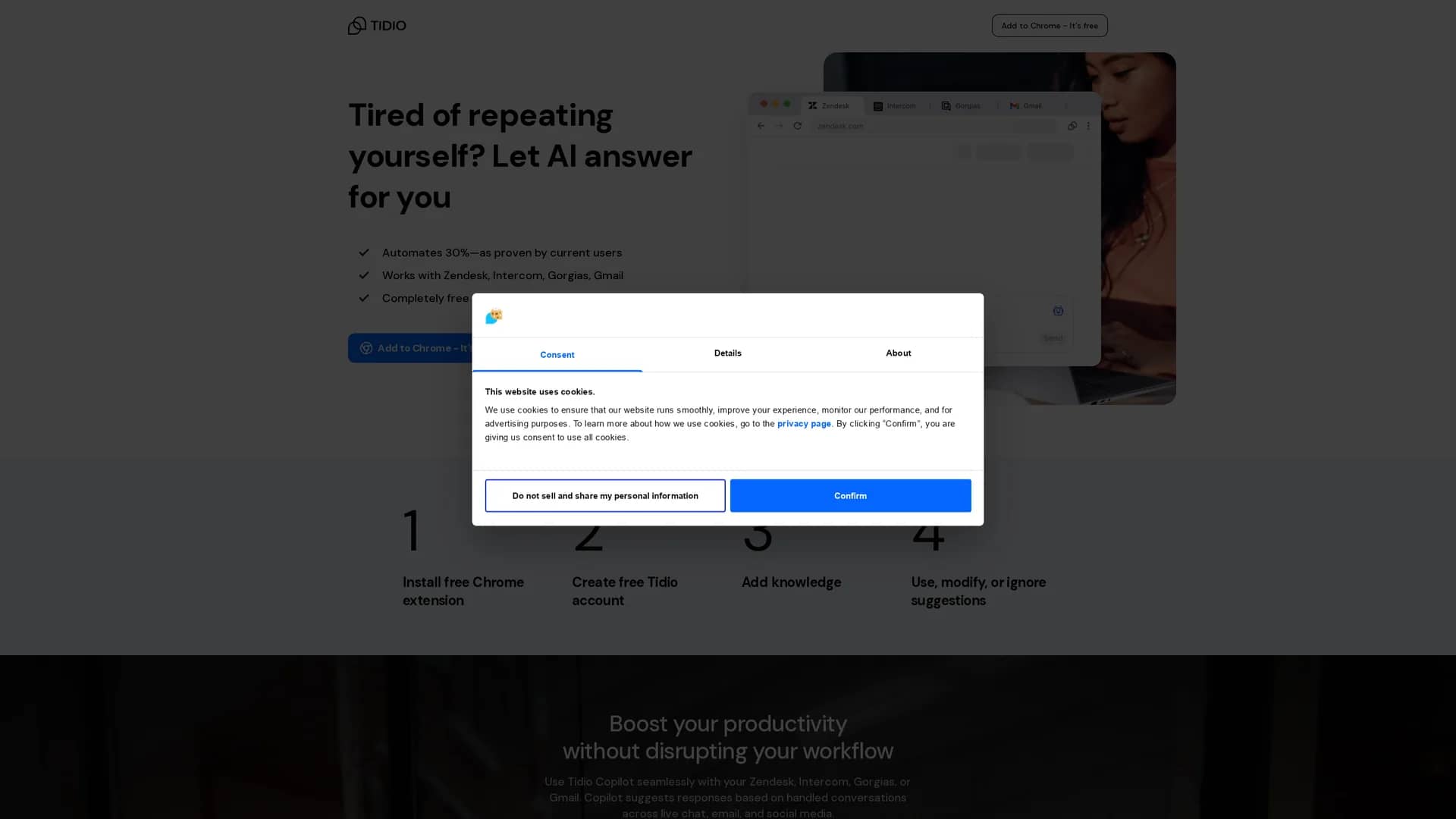 tidio-copilot homepage