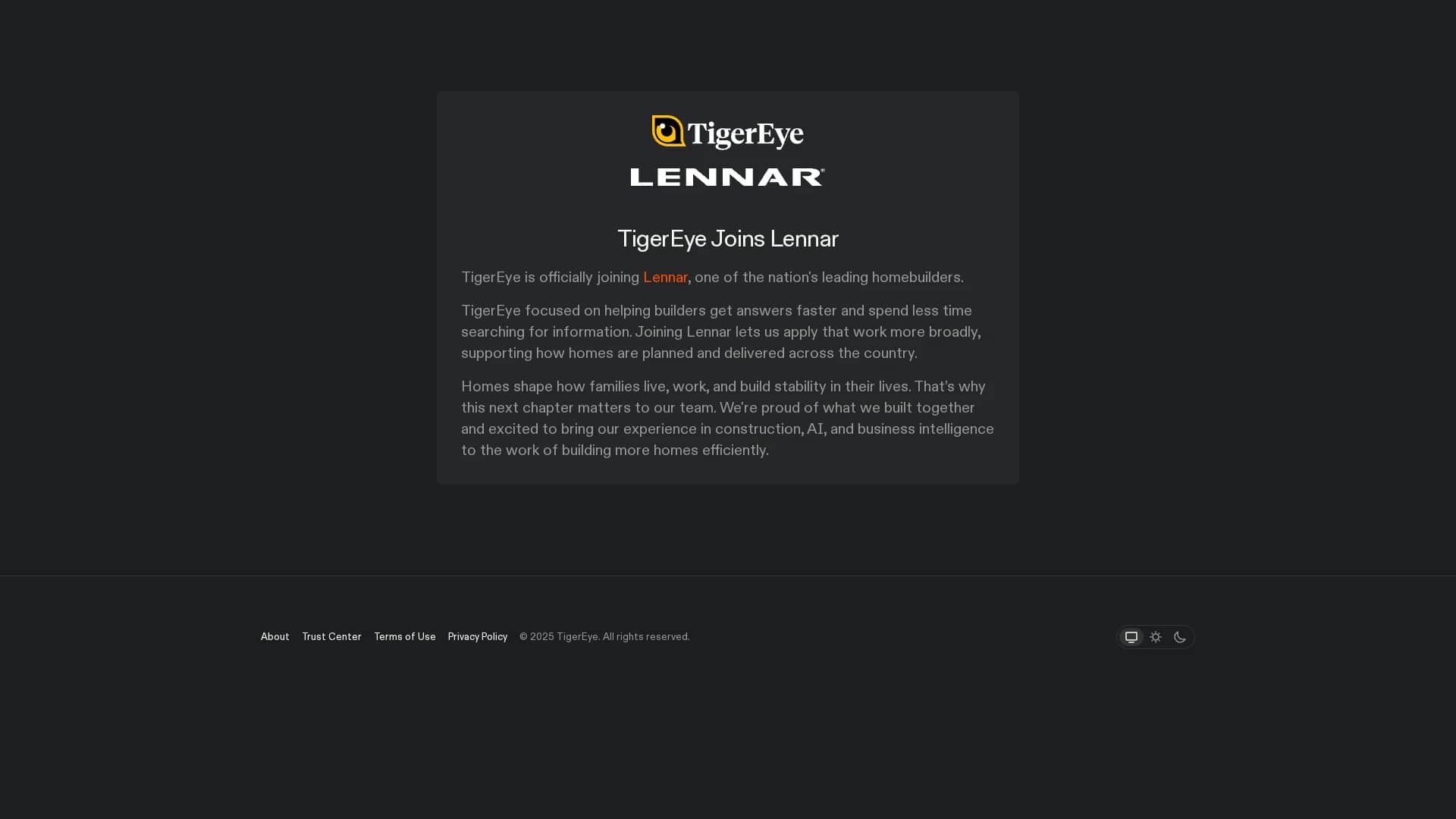 tigereye homepage