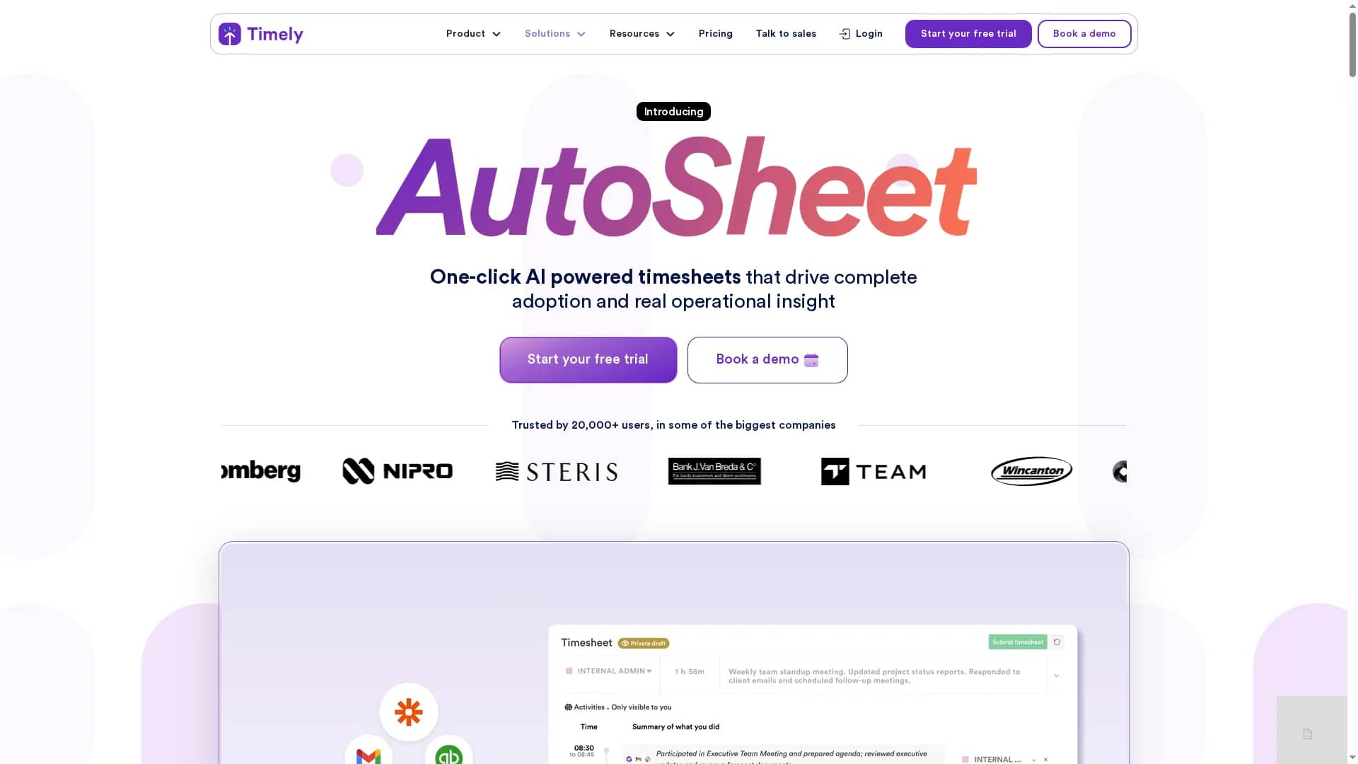 timely homepage