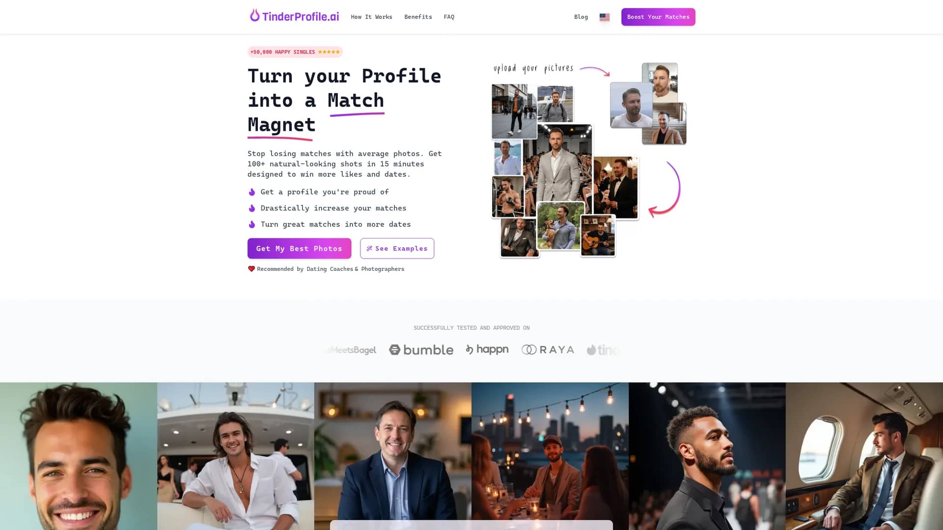 tinderprofile-ai homepage