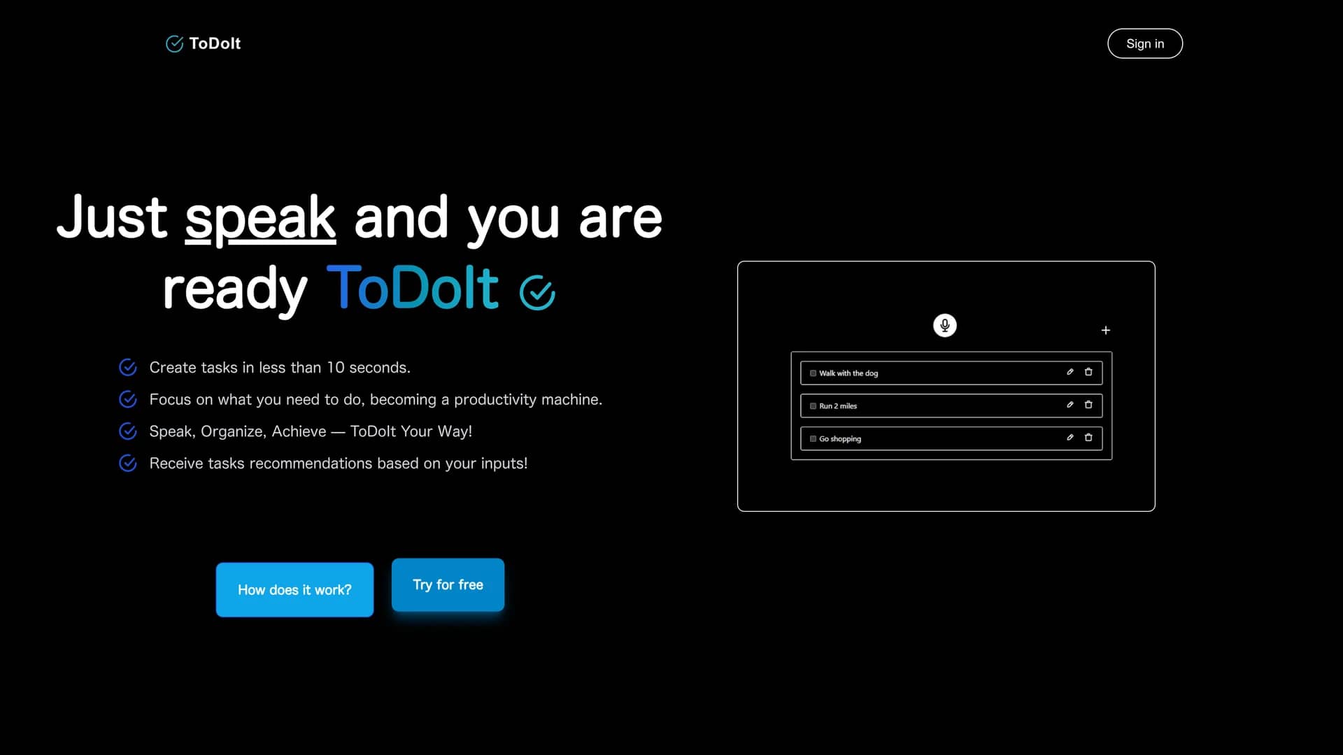 todoit homepage