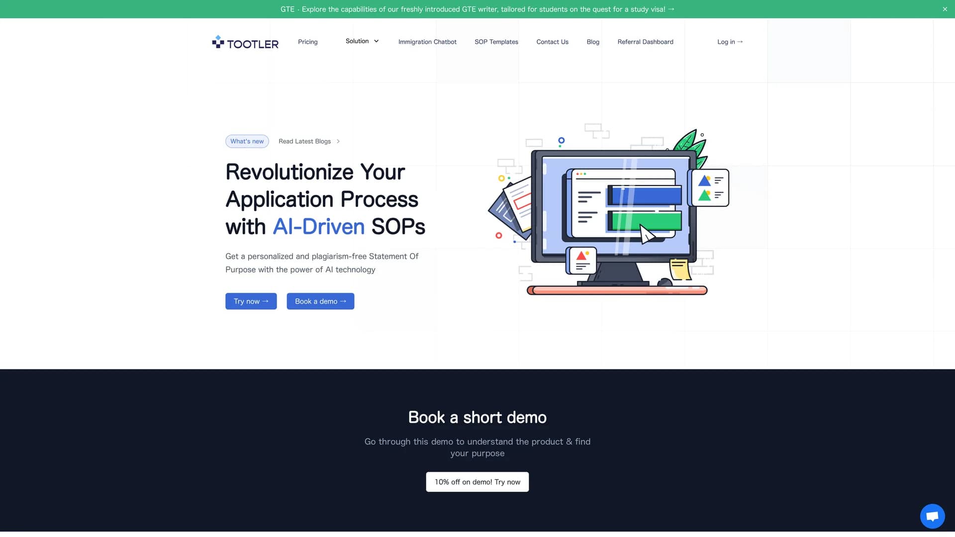 tootler-ai homepage