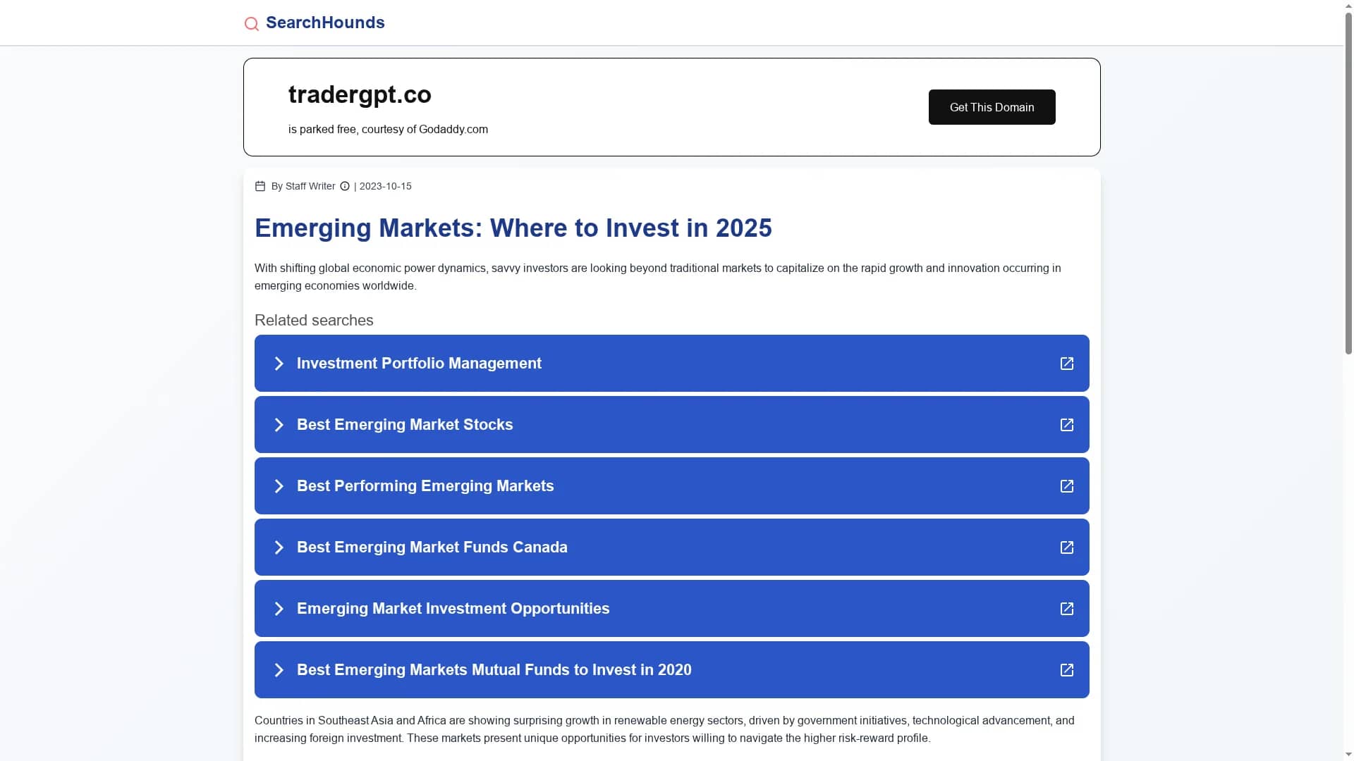 tradergpt homepage