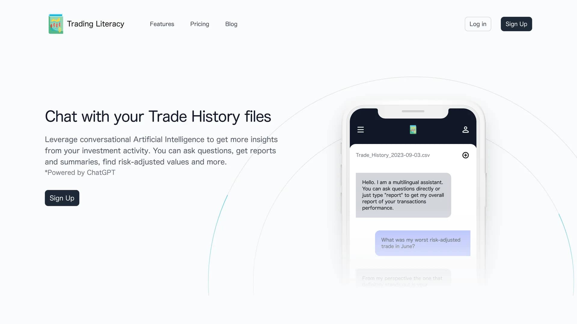 trading-literacy-bot homepage