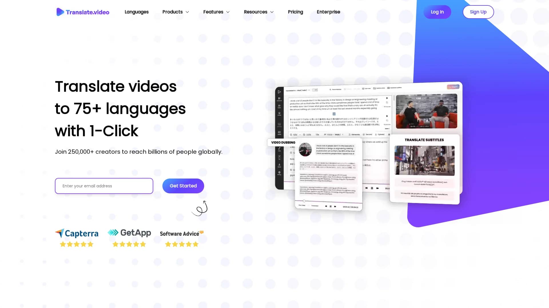 translate-video homepage