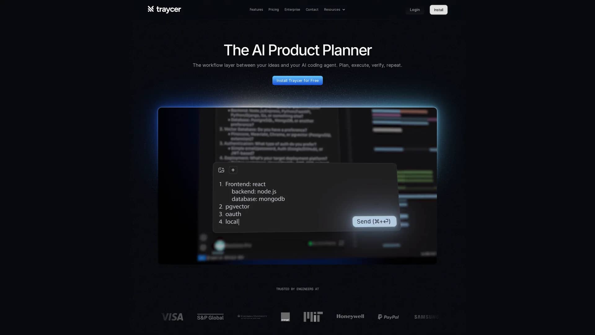 traycer-ai homepage