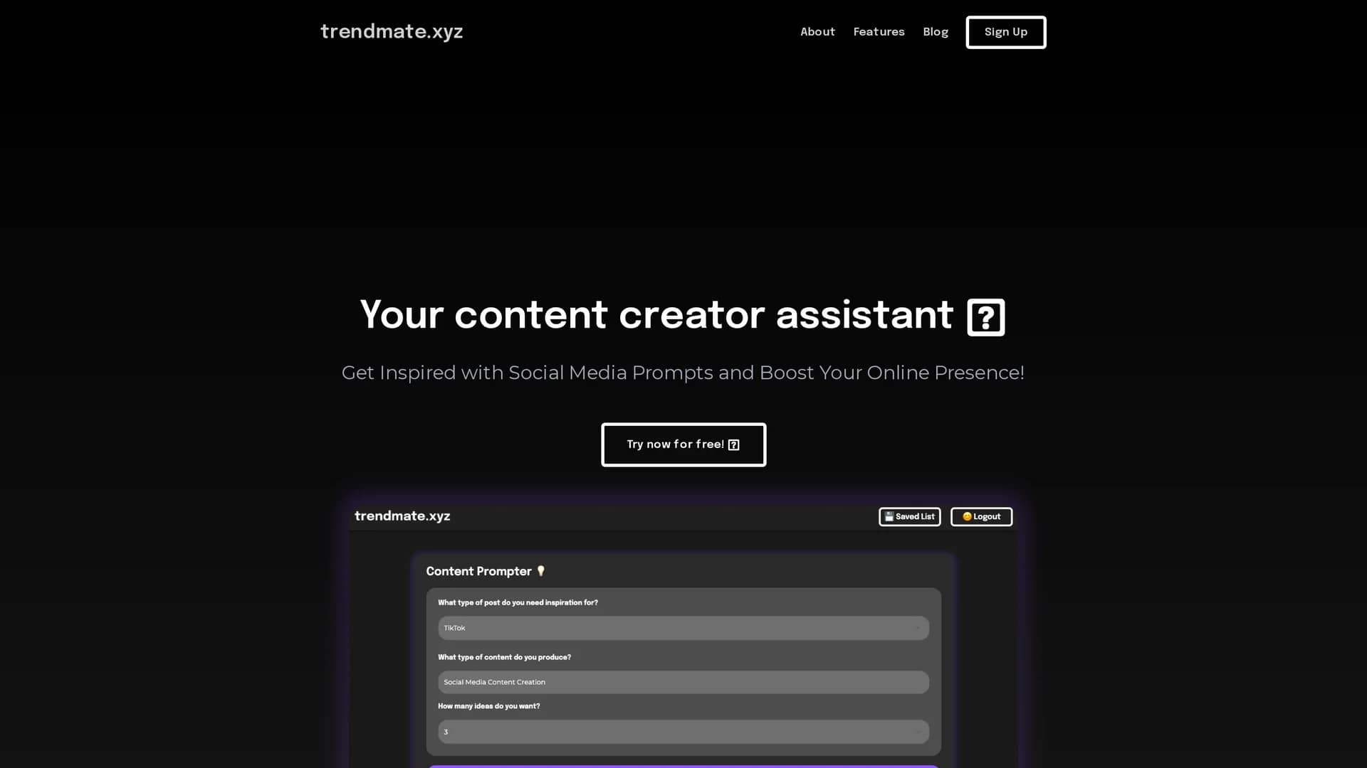 trendmate-xyz homepage