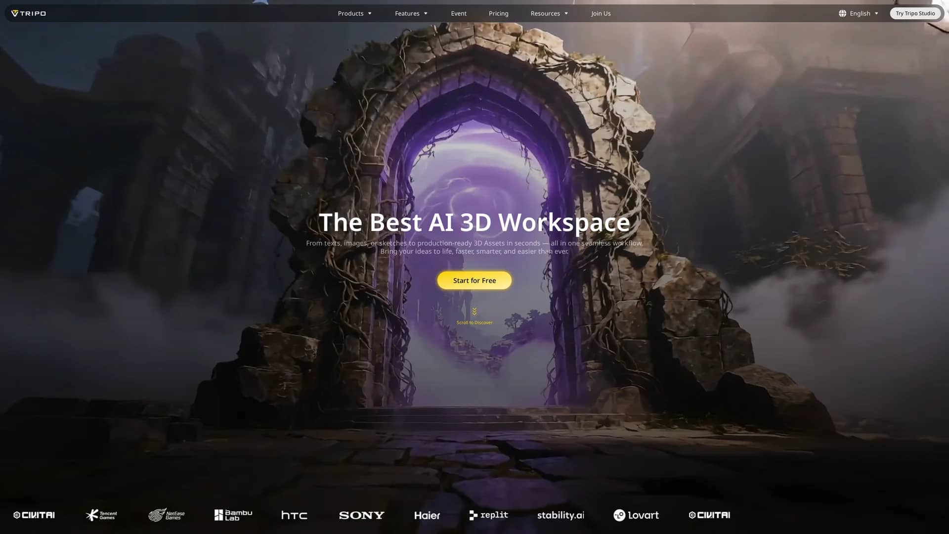 tripo3d homepage