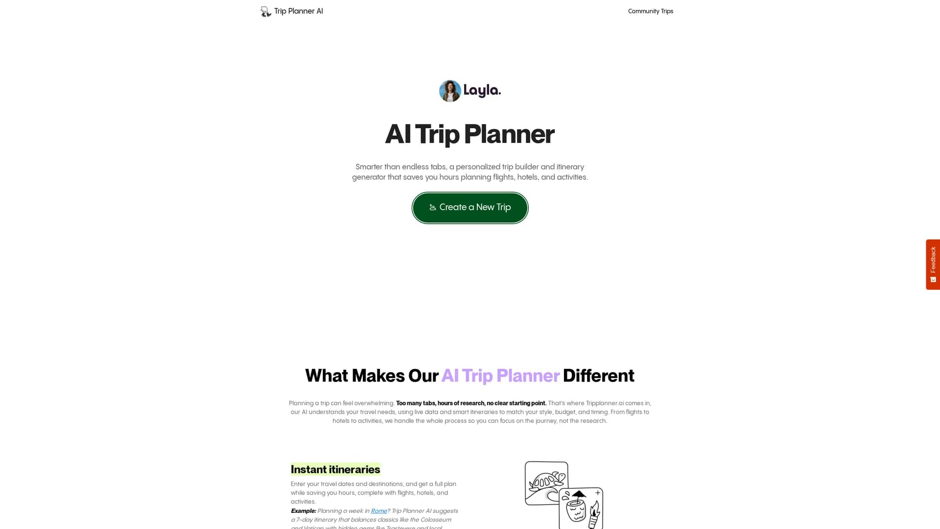 tripplanner-ai homepage