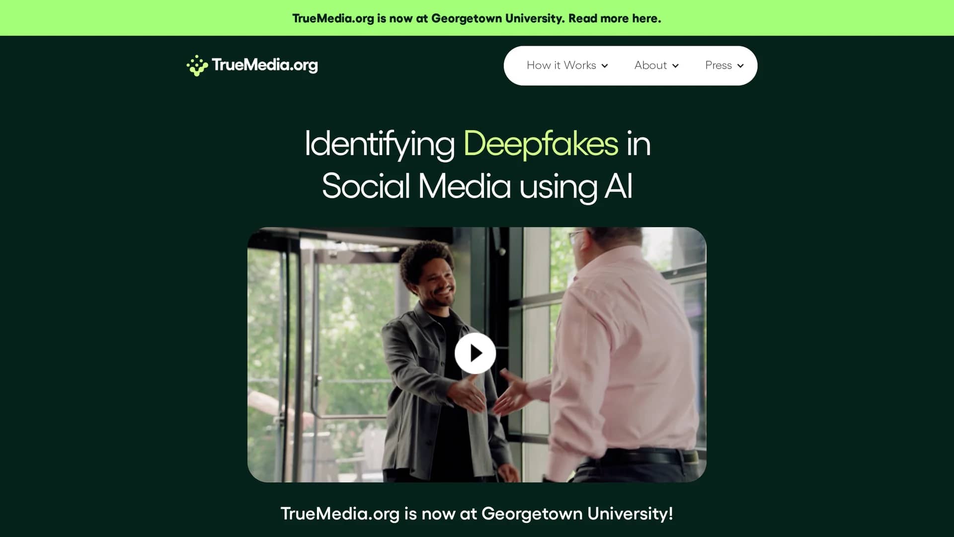 truemedia homepage