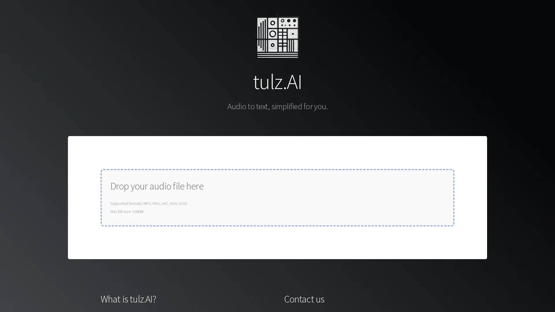 tulz-ai homepage