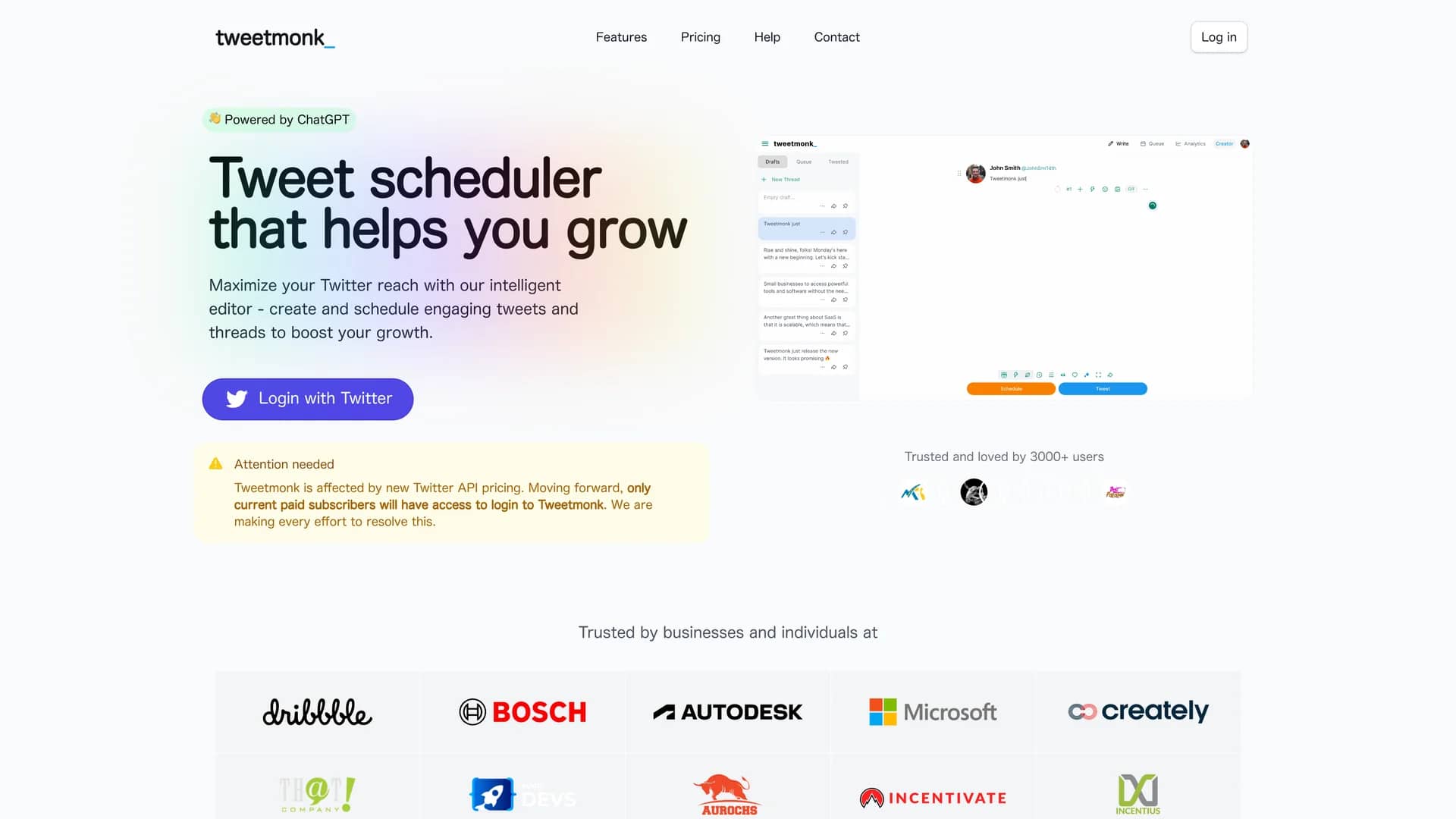 tweet-monk homepage