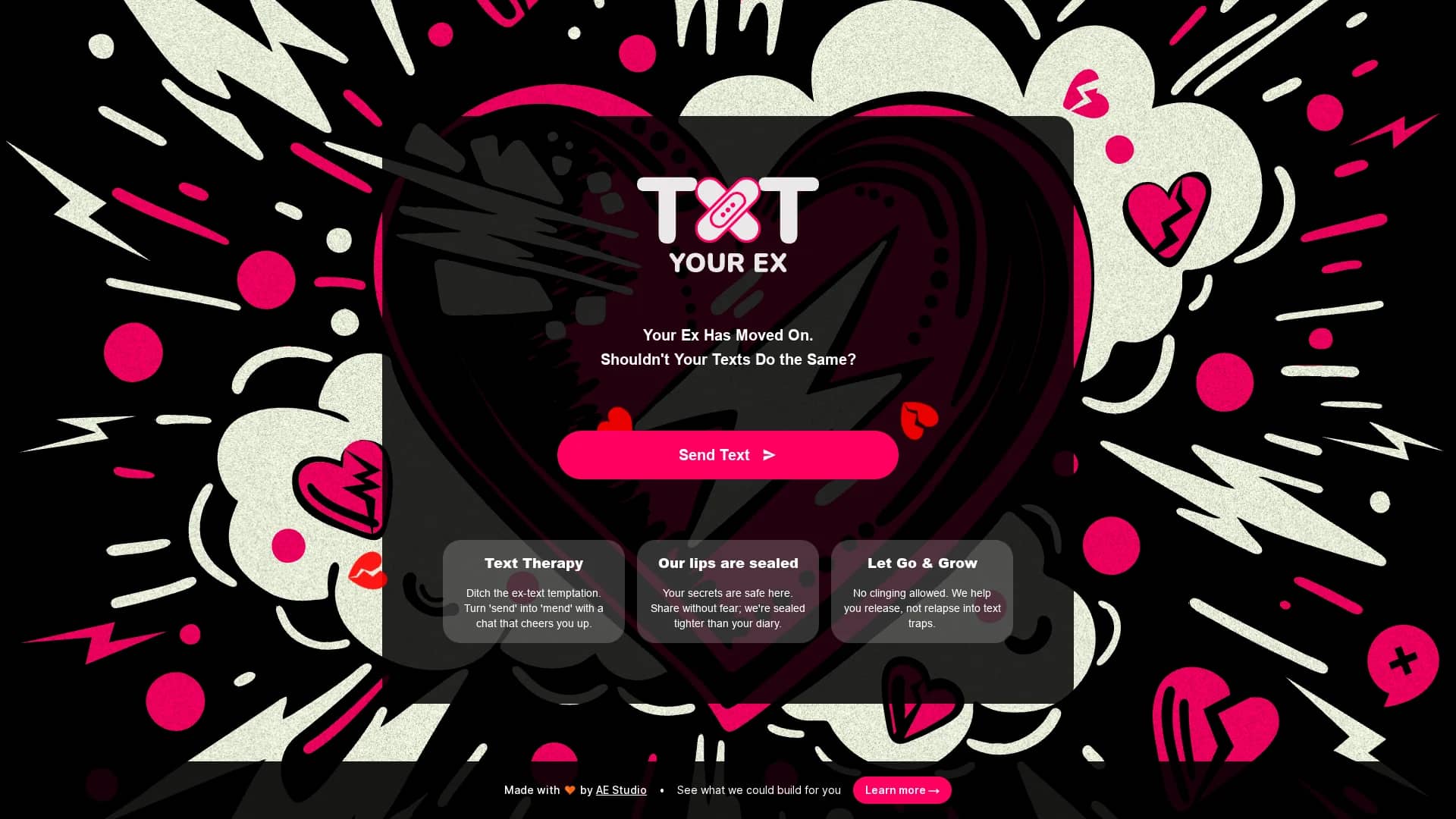 txt-your-ex homepage