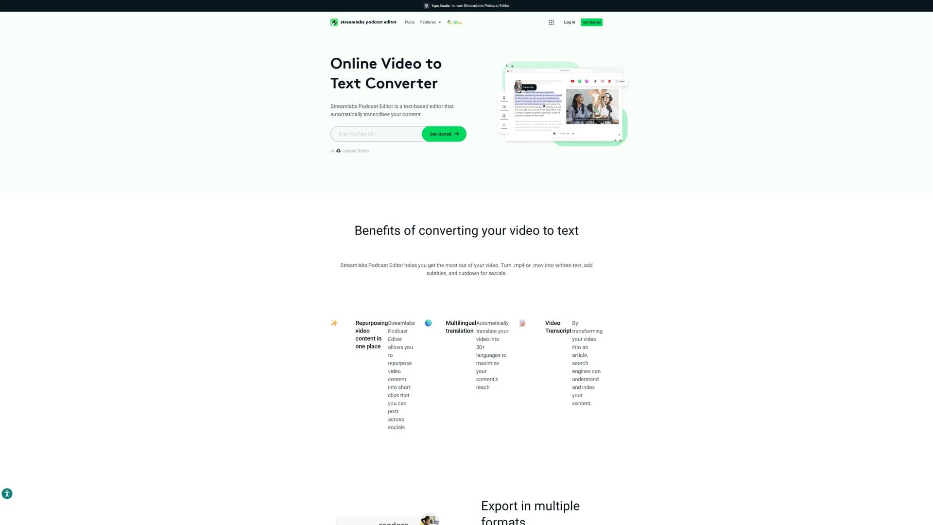 type-studio homepage