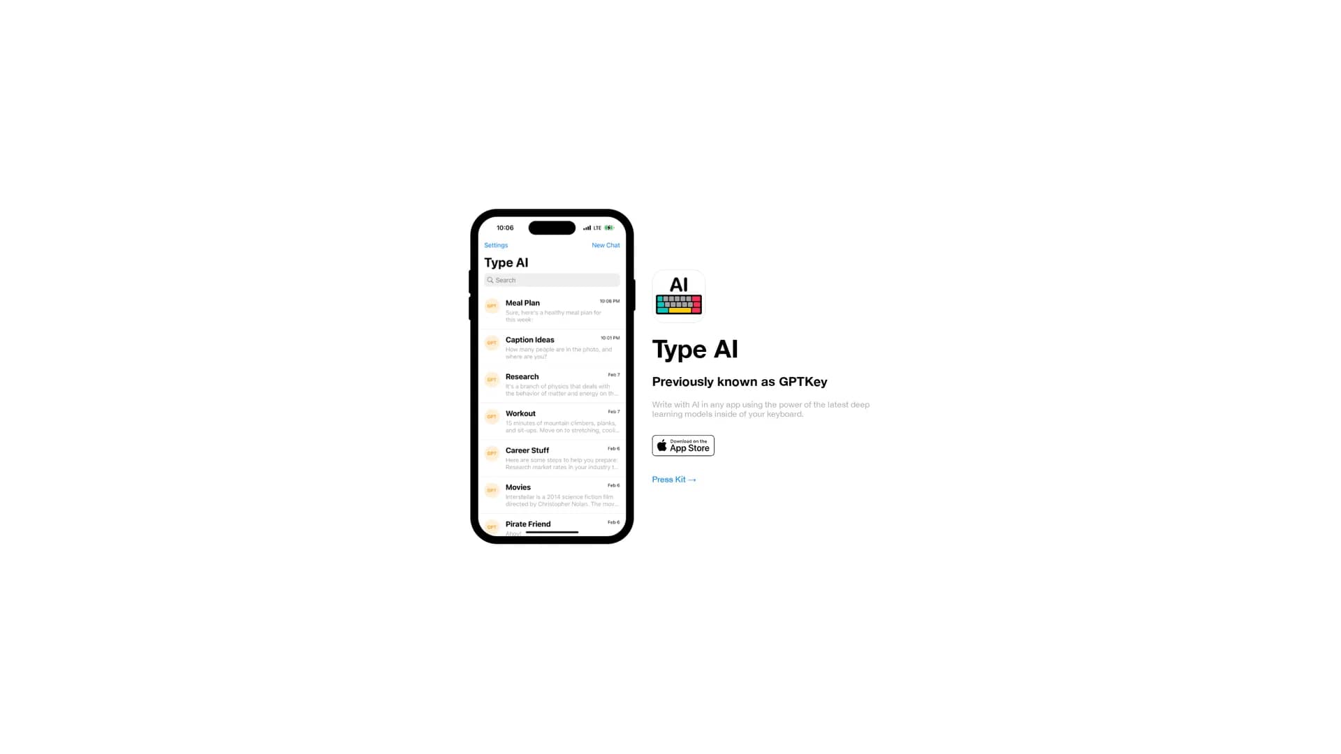 typeai-app homepage