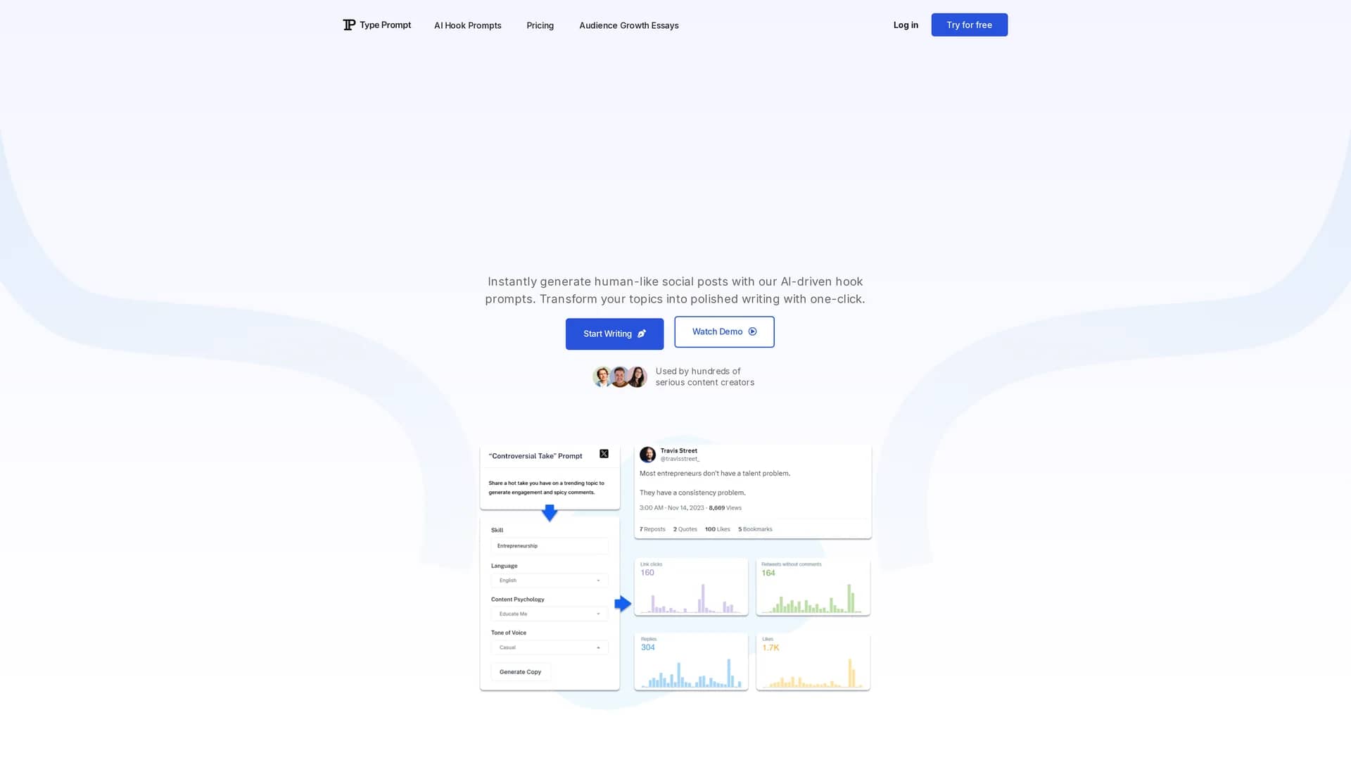 typeprompt homepage