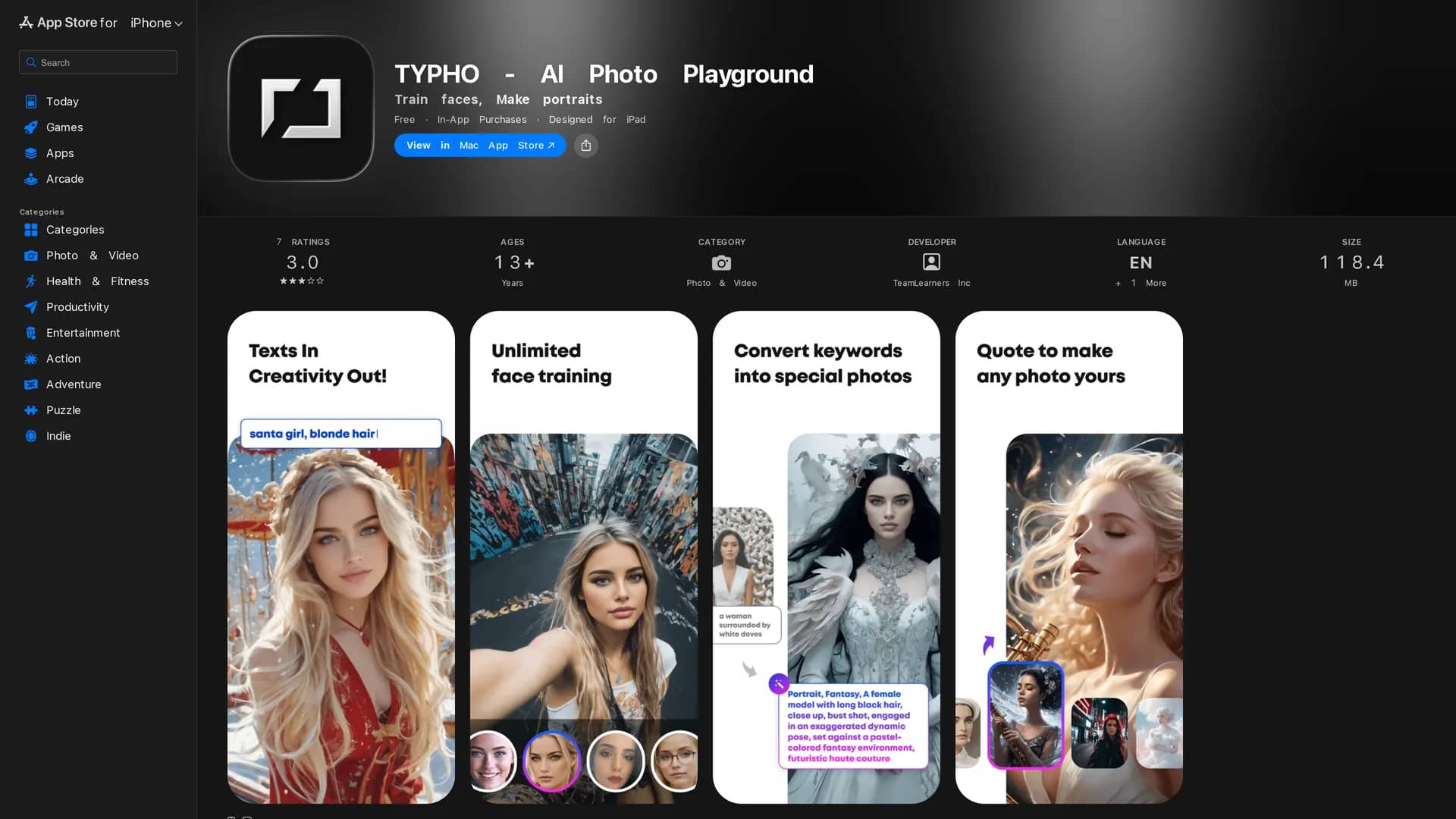 typho-app homepage