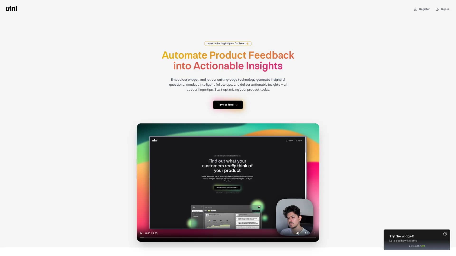 uini homepage