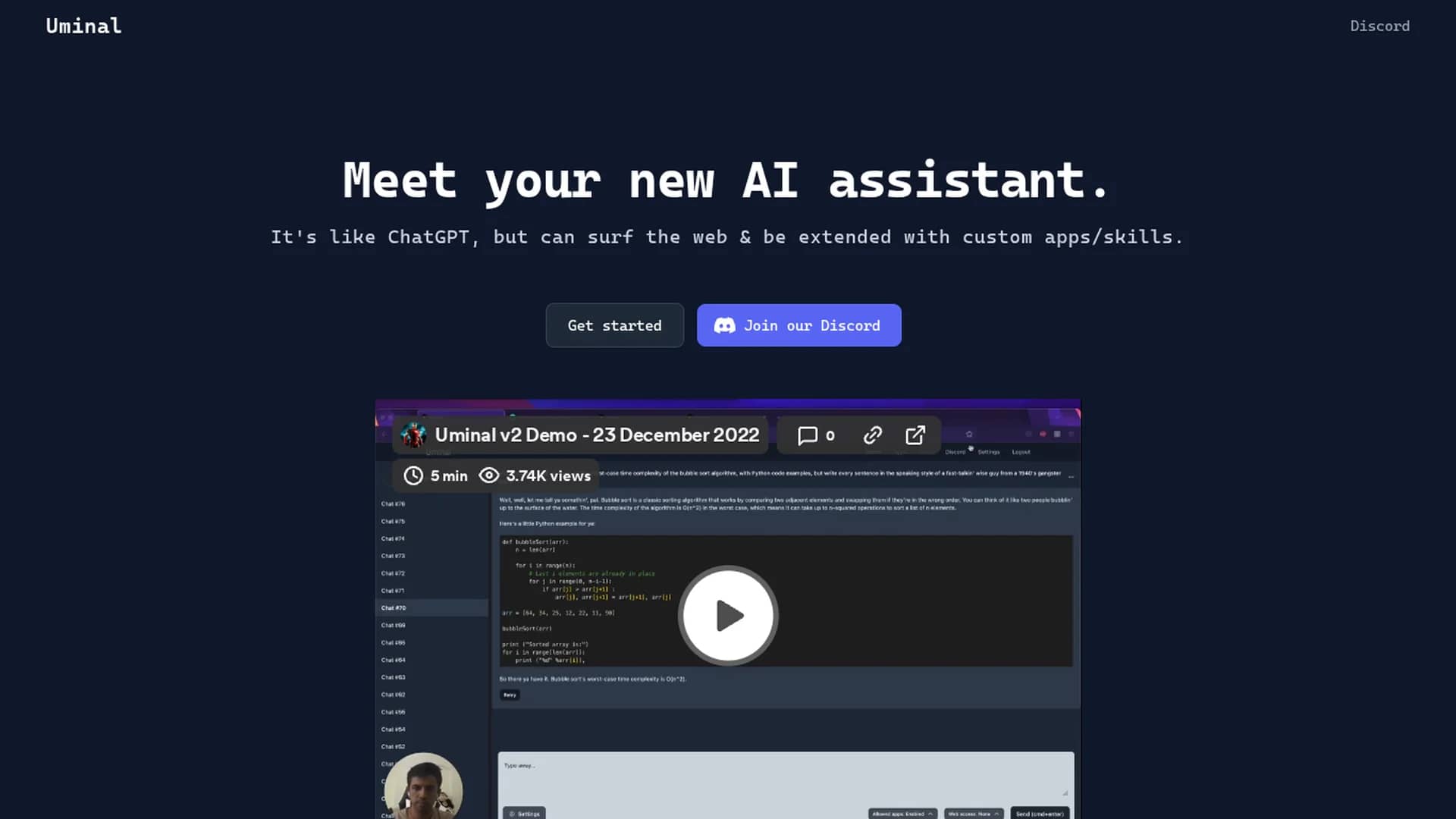 uminal homepage