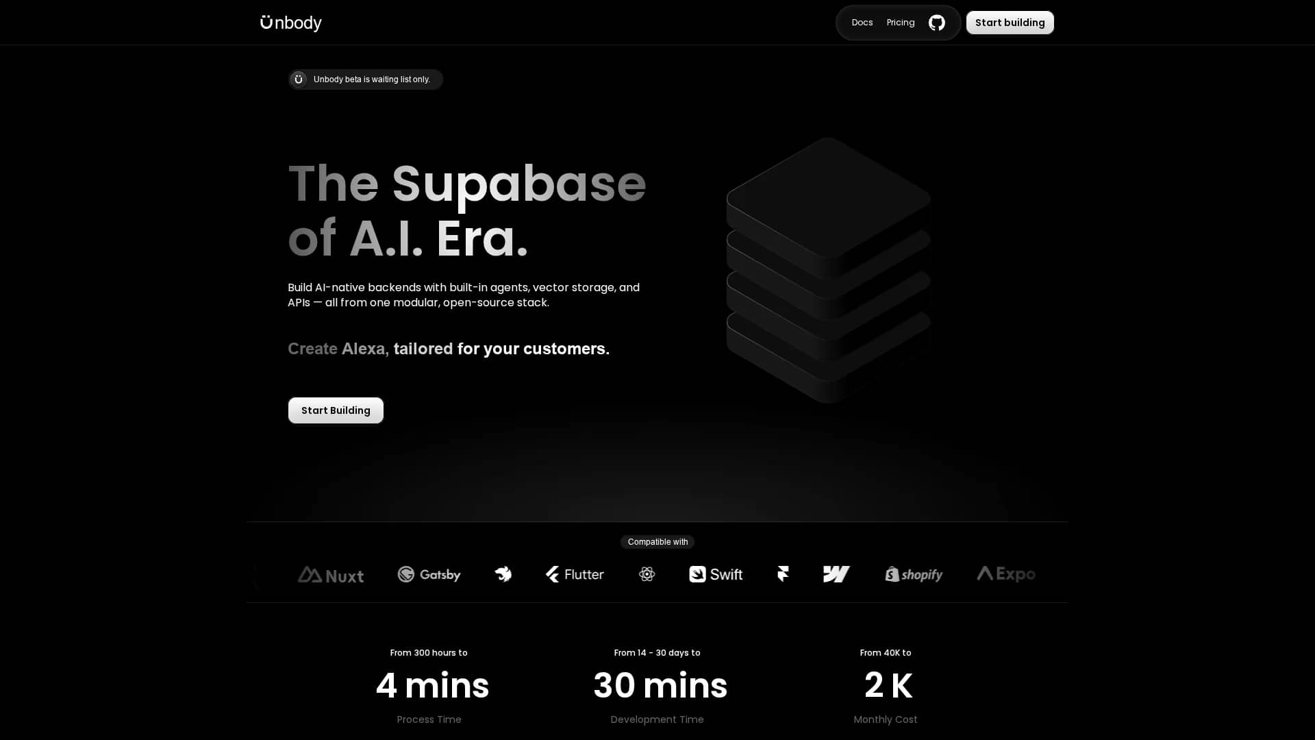 unbody homepage