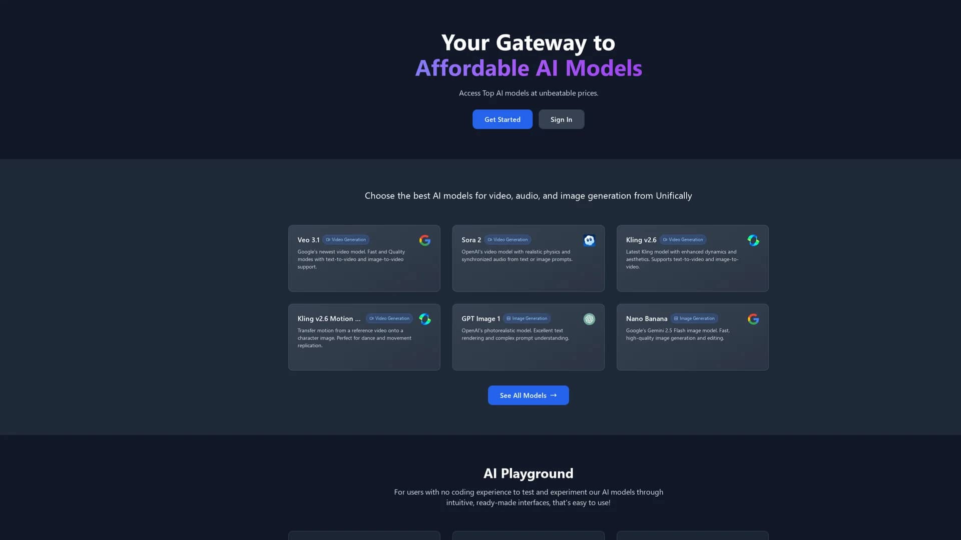 unifically homepage