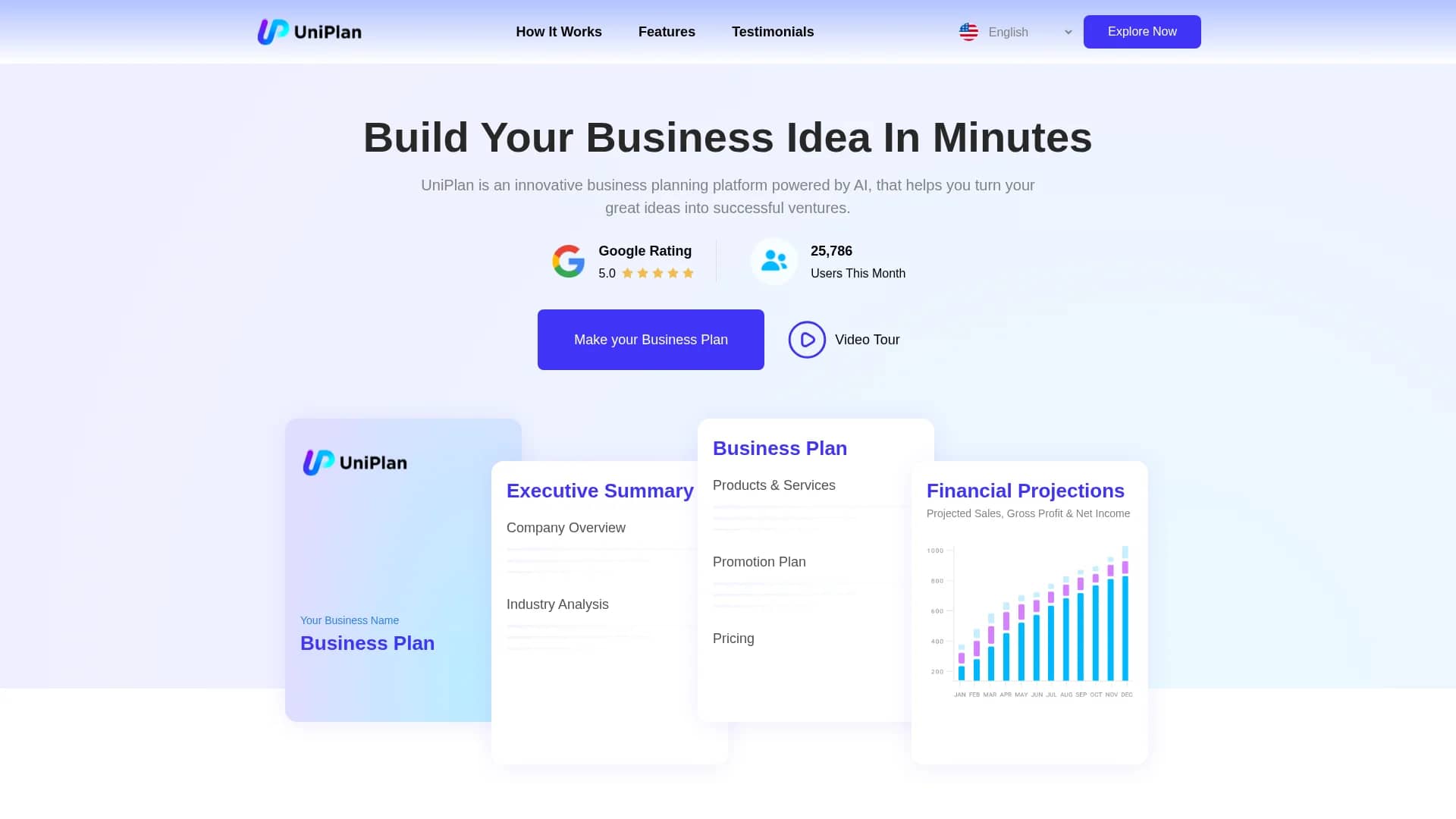 uniplan-ai homepage