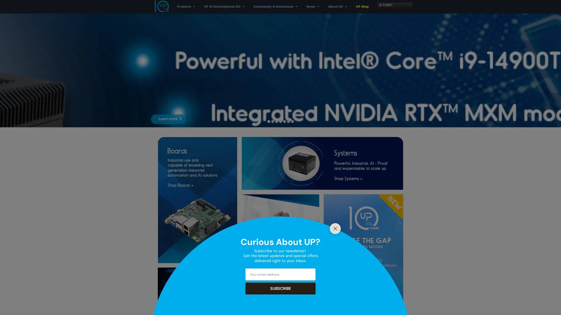 up-board-org homepage