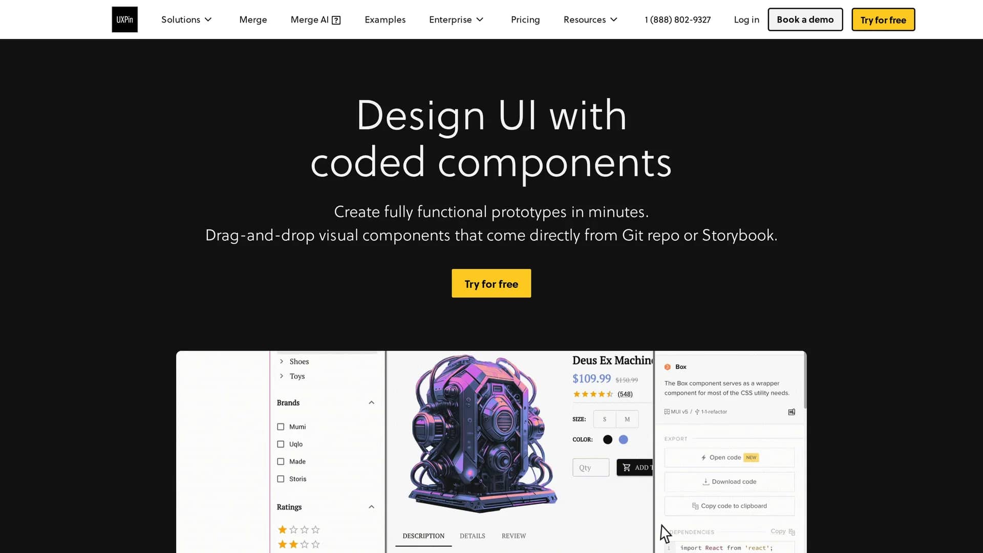 uxpin homepage